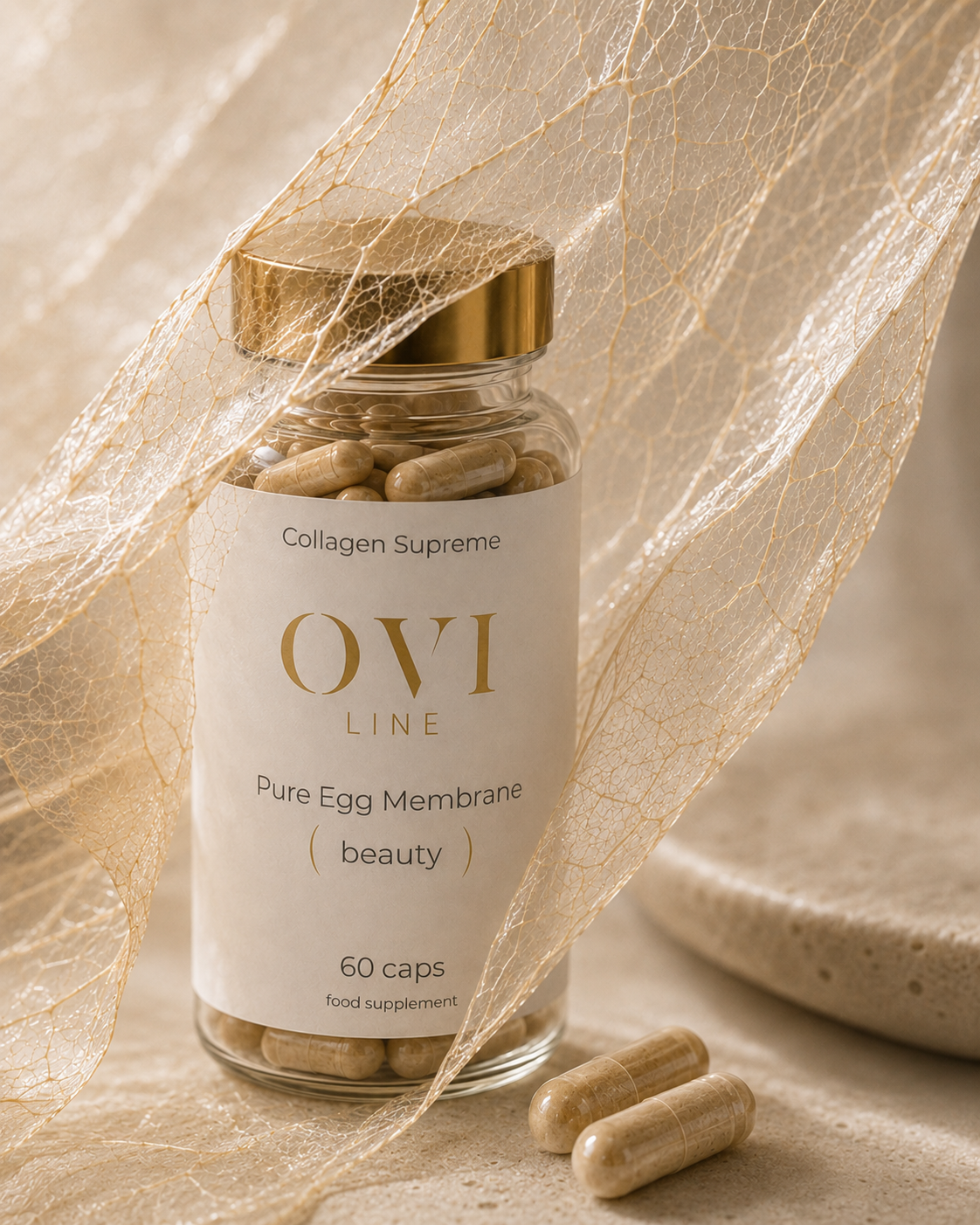 Pure Egg Membrane Beauty OVILINE – suplement diety, 60 kapsułek.